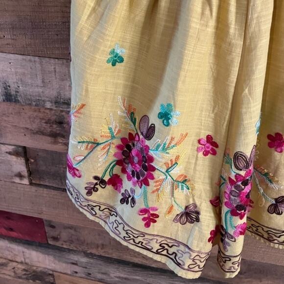 Bluheaven Gold‎ Floral Embroidered Romper Size Small - Picture 10 of 13